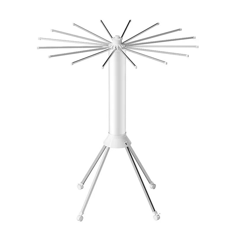 Octopus-shaped clothes rack, folding floor rod for balcony and home use, indoor clothes rack, octopus-shaped quilt drying tool.