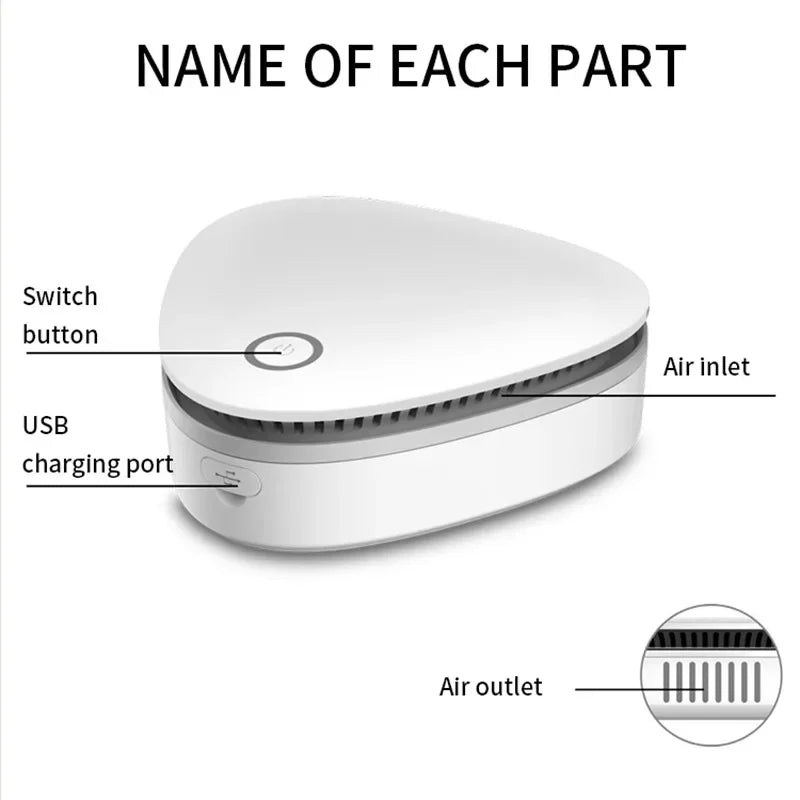 Ozone generator, refrigerator, wardrobe, shoe cabinet, toilet, portable pet, cat bed, Escherichia coli killing rate of 99%